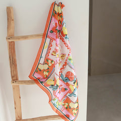 Satin-Bandana-Schal Tutti Frutti