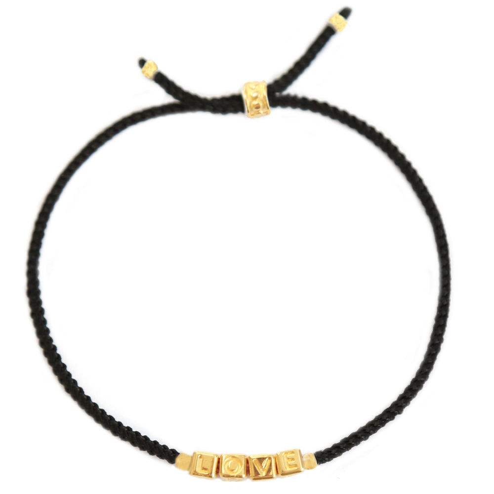 Le bracelet d'amour or noir