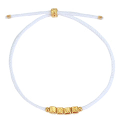 Das Liebesarmband Gold Weiß