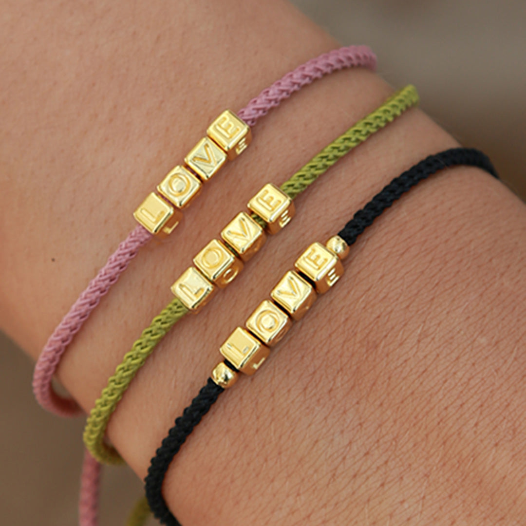 Le bracelet d'amour or noir