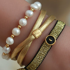Fiesta de perlas con brazalete