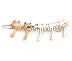 Palm haarclip gold