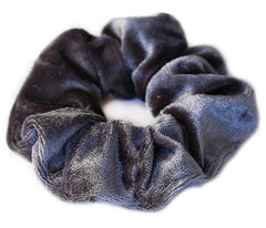 Coletero de terciopelo gris/azul