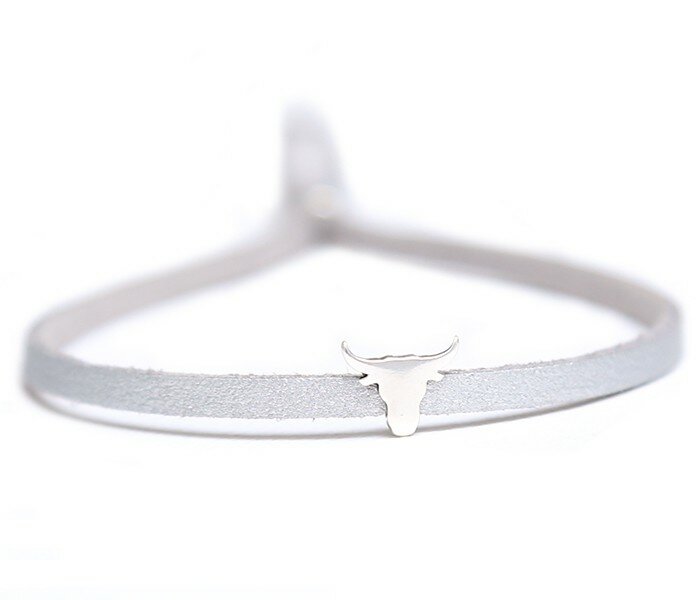 Pulsera de búfalo de plata