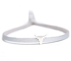 Pulsera de búfalo de plata