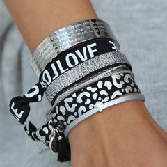 Pulsera de búfalo de plata