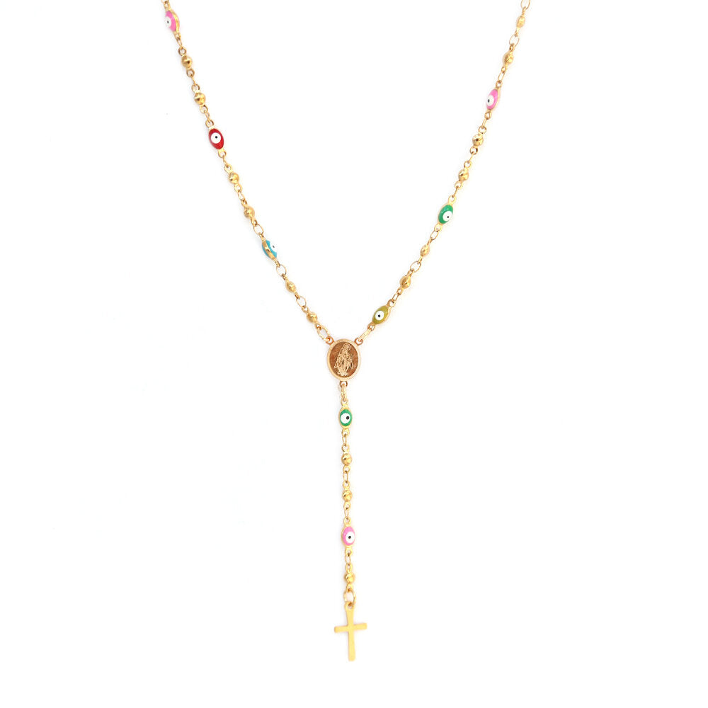 Collier en or rosary faith