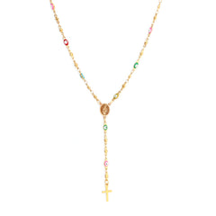 Collier en or rosary faith