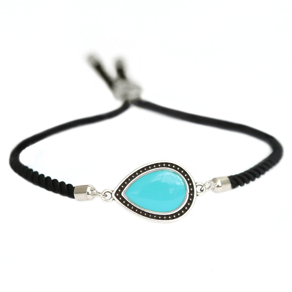 Brazalete Versalles turquesa plata