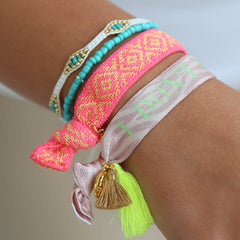 Brazalete Miyuki Ibiza blanco