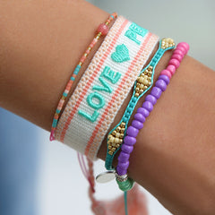Brazalete Miyuki Ibiza turquesa