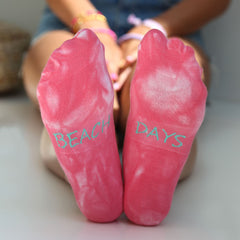 Calcetines deportivos Tie-dye Beach Days, juego de 2 pares