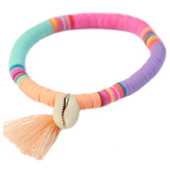 Brazalete de verano concha melocotón