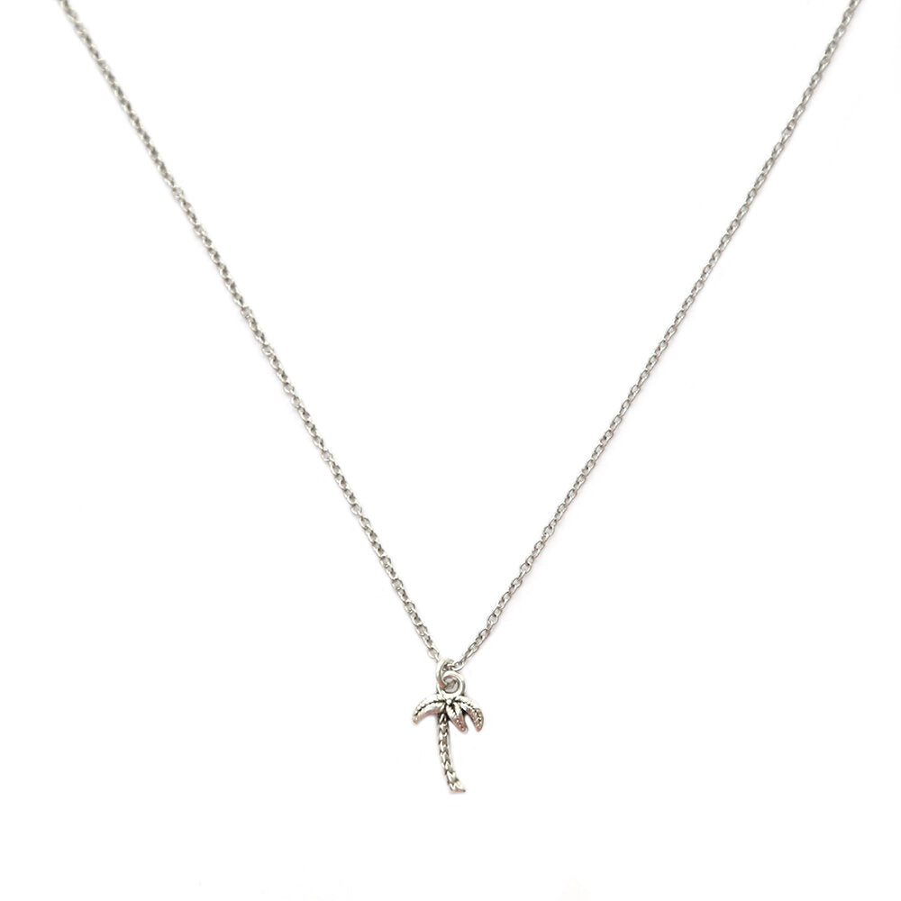 Collar de palmera de plata