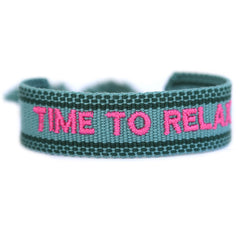 Geweven armband time to relax
