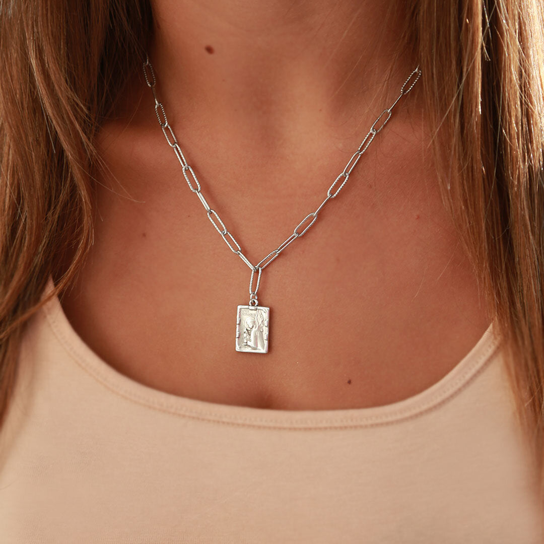 Collar de ángel de plata