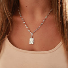 Collar de ángel de plata