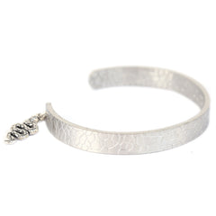 Brazalete de serpiente plateado