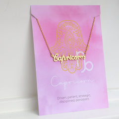 Capricornio, cadena de oro