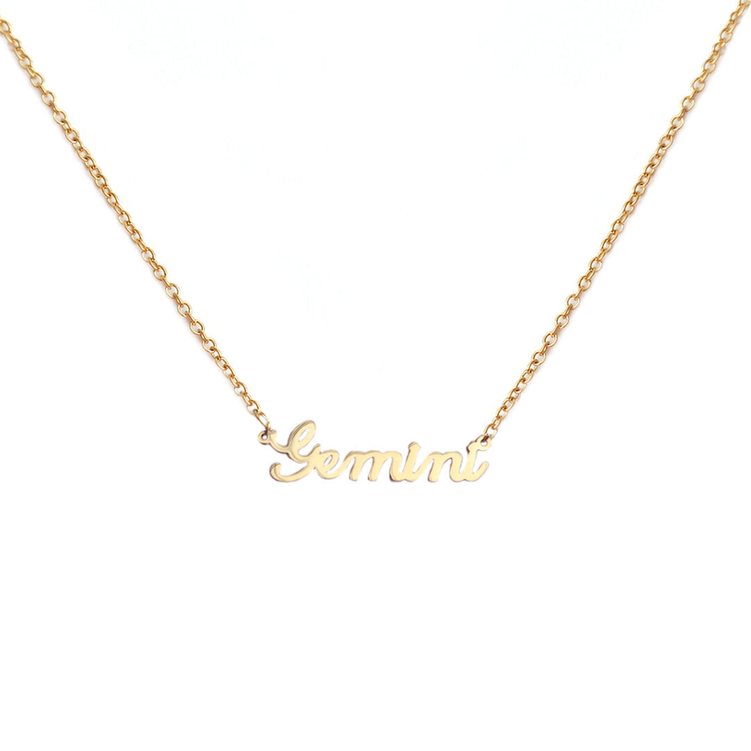 Gemelos de cadena de oro