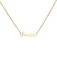 Gemelos de cadena de oro