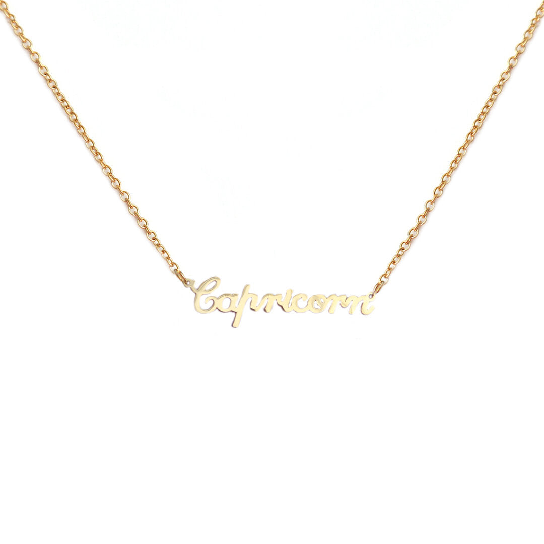 Capricornio, cadena de oro