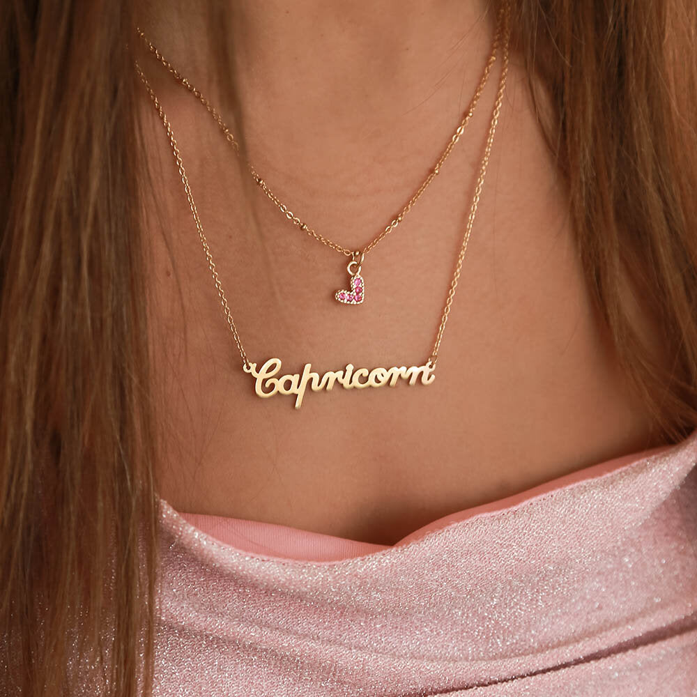 Capricornio, cadena de oro