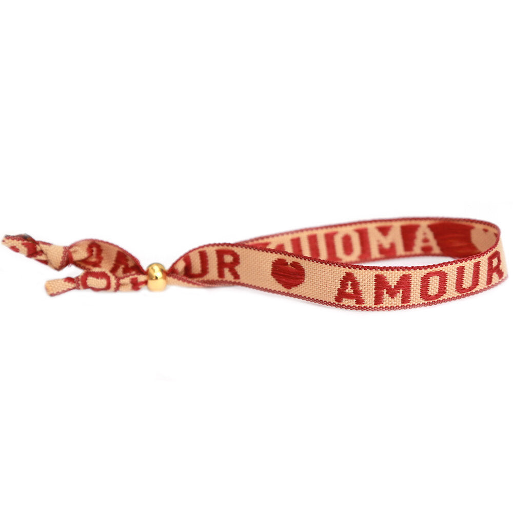Woven bracelet amour gold