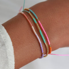 Brazalete Miyuki rosa menta