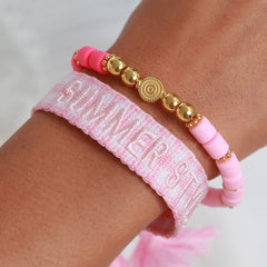 Pulsera tejida estilo verano