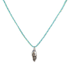 Collar de plata con espíritu hamsa