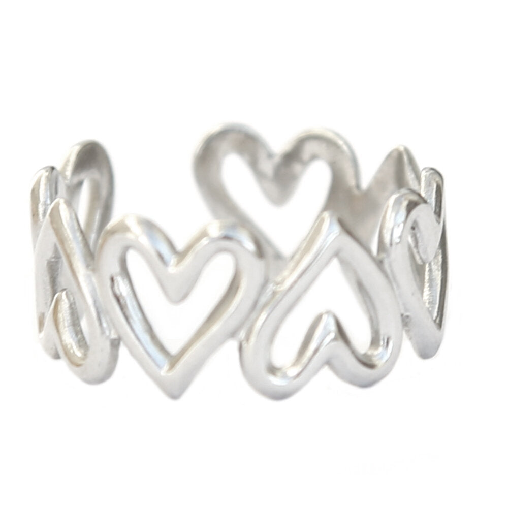 Anillo de plata con latido del corazón