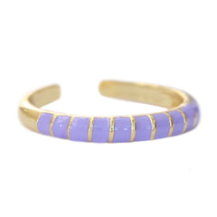 Anillo de raya morada
