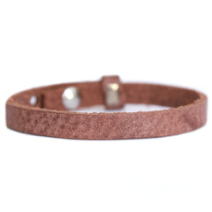 Pulsera tribal marrón (cuero genuino)
