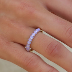 Anillo de raya morada