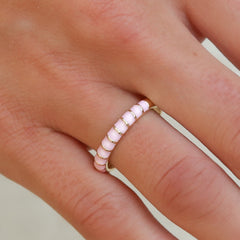 Anillo de raya rosa