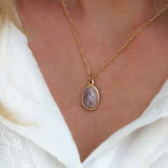 Goldene Kette gemstone amethyst