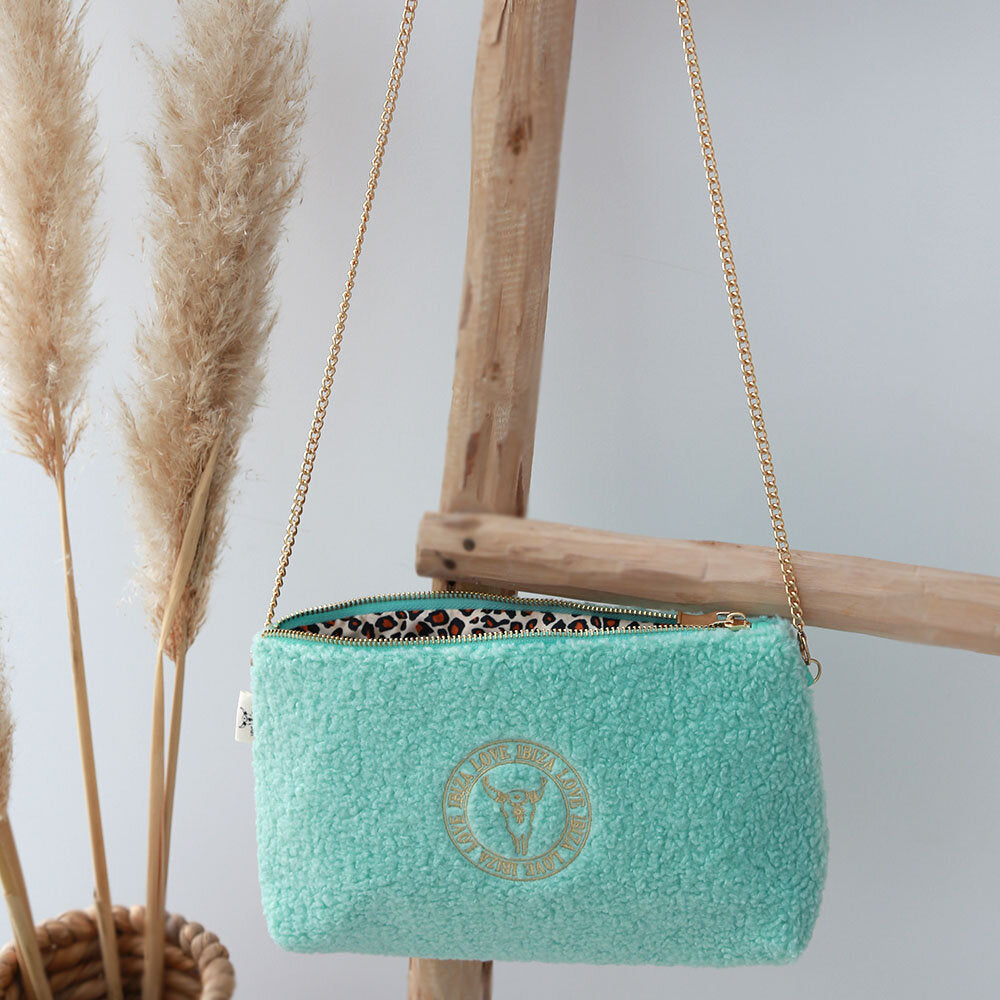 Bolso bandolera Teddy color menta