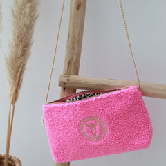 Bolso bandolera de osito rosa