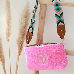 Bolso bandolera de osito rosa