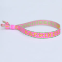 Pulsera tejida «Happiness»